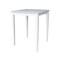 International Concepts Square Solid Wood Top Table, Counter Height, White, 30 W, 30 L, 36 in H, Wood, White K08-3030-36S - alternate 1